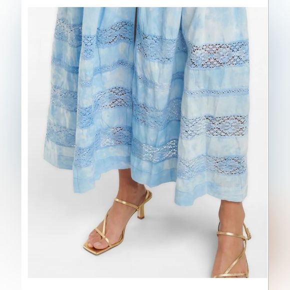 LoveShackFancy Edie Cotton Crochet Lace Midi Dress - Picture 4 of 16